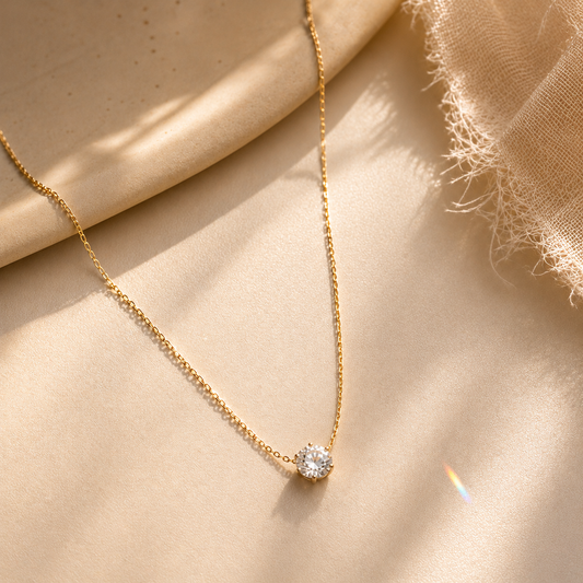 Glow – Delicate Gem Pendant Necklace
