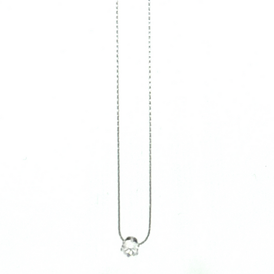 Bliss – Silver Crystal Pendant Necklace