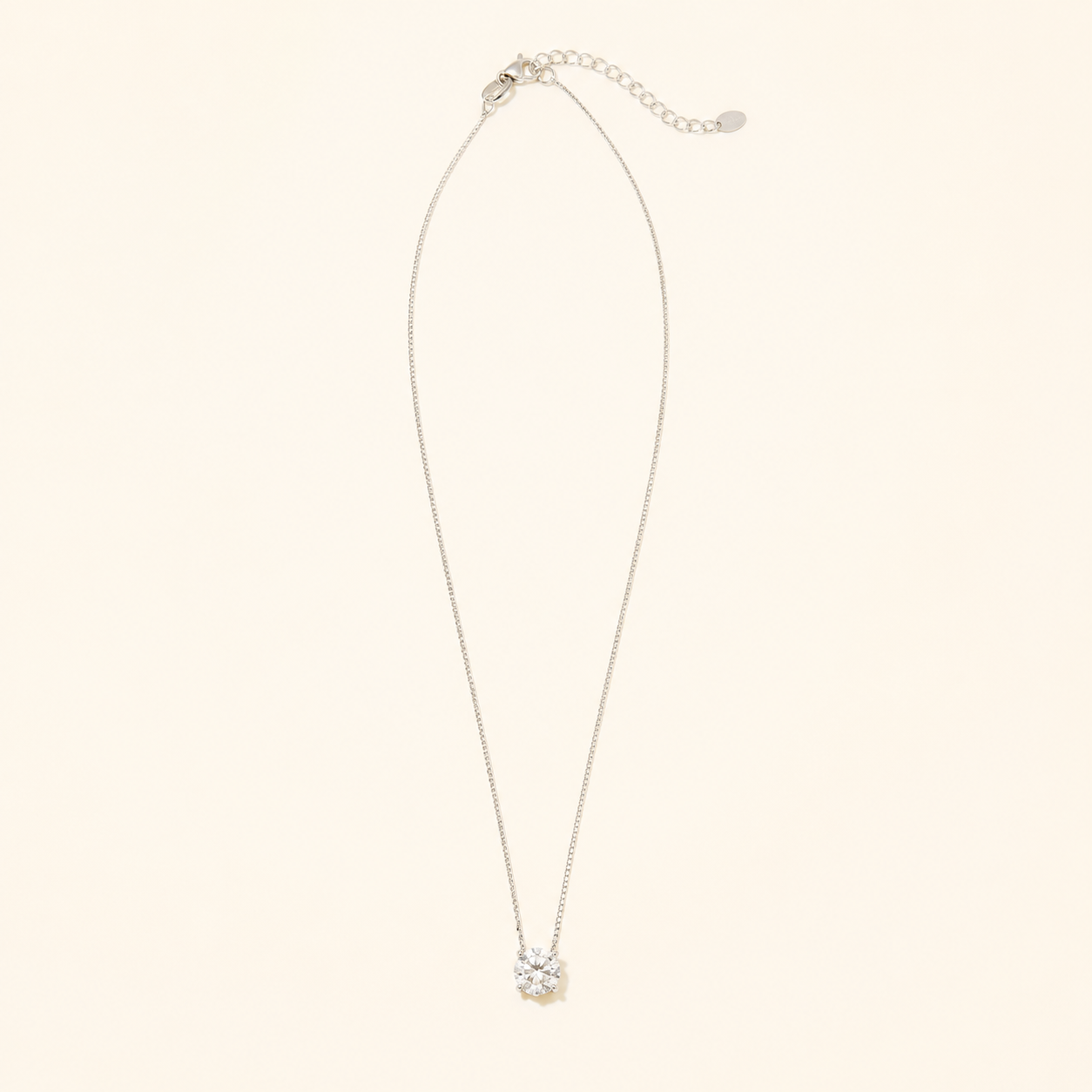Bliss – Silver Crystal Pendant Necklace