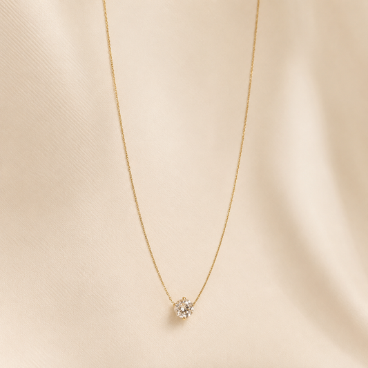 Glow – Delicate Gem Pendant Necklace