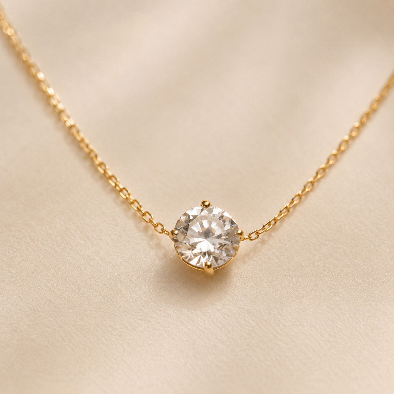 Glow – Delicate Gem Pendant Necklace