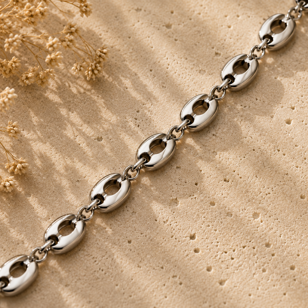 Edge – Chunky Silver Chain Necklace
